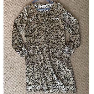 JCrew Leopard Satin Dress
